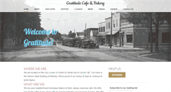 Desktop Screenshot of gratitudecafebakery.com